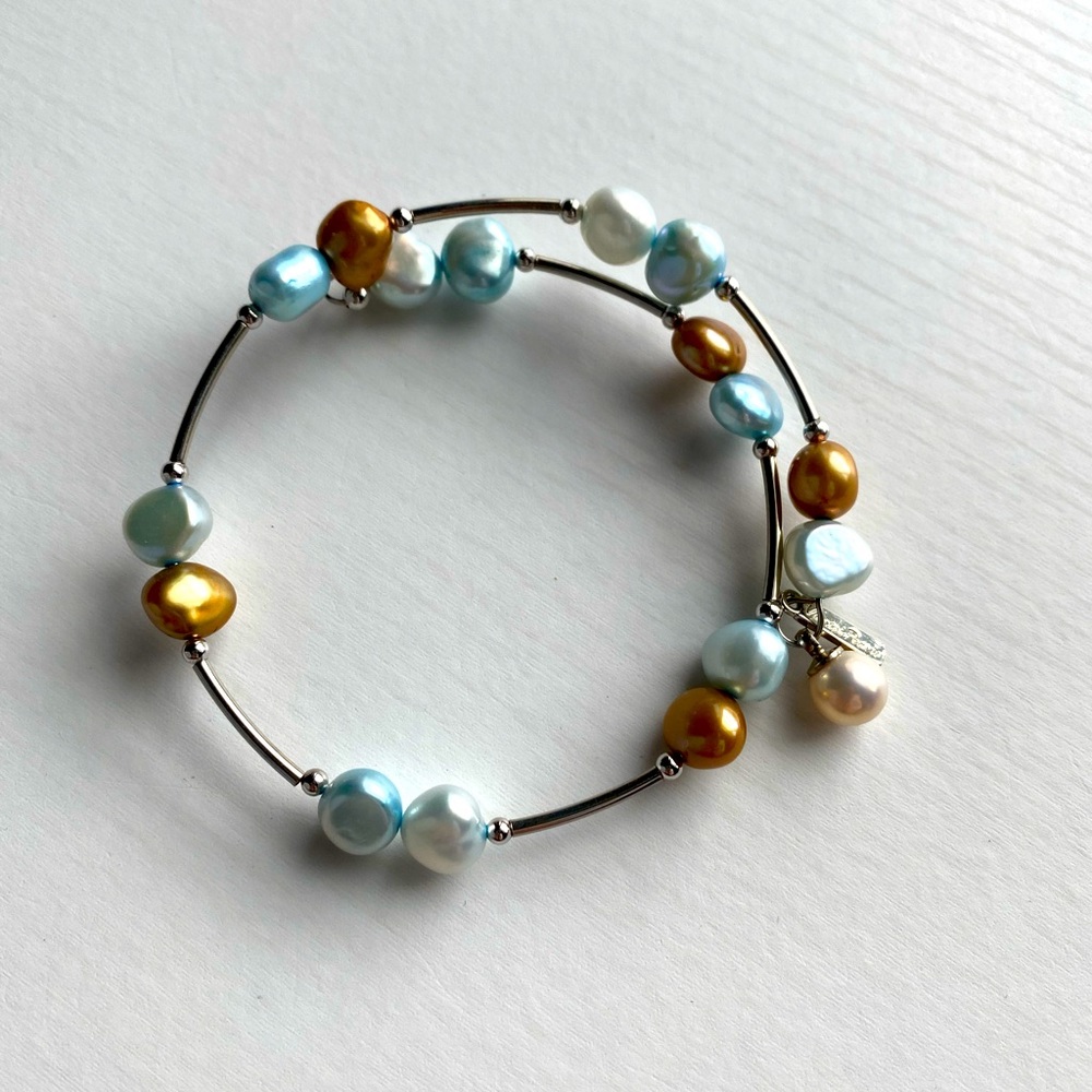 Vantel Pearls stainless steel bracelet